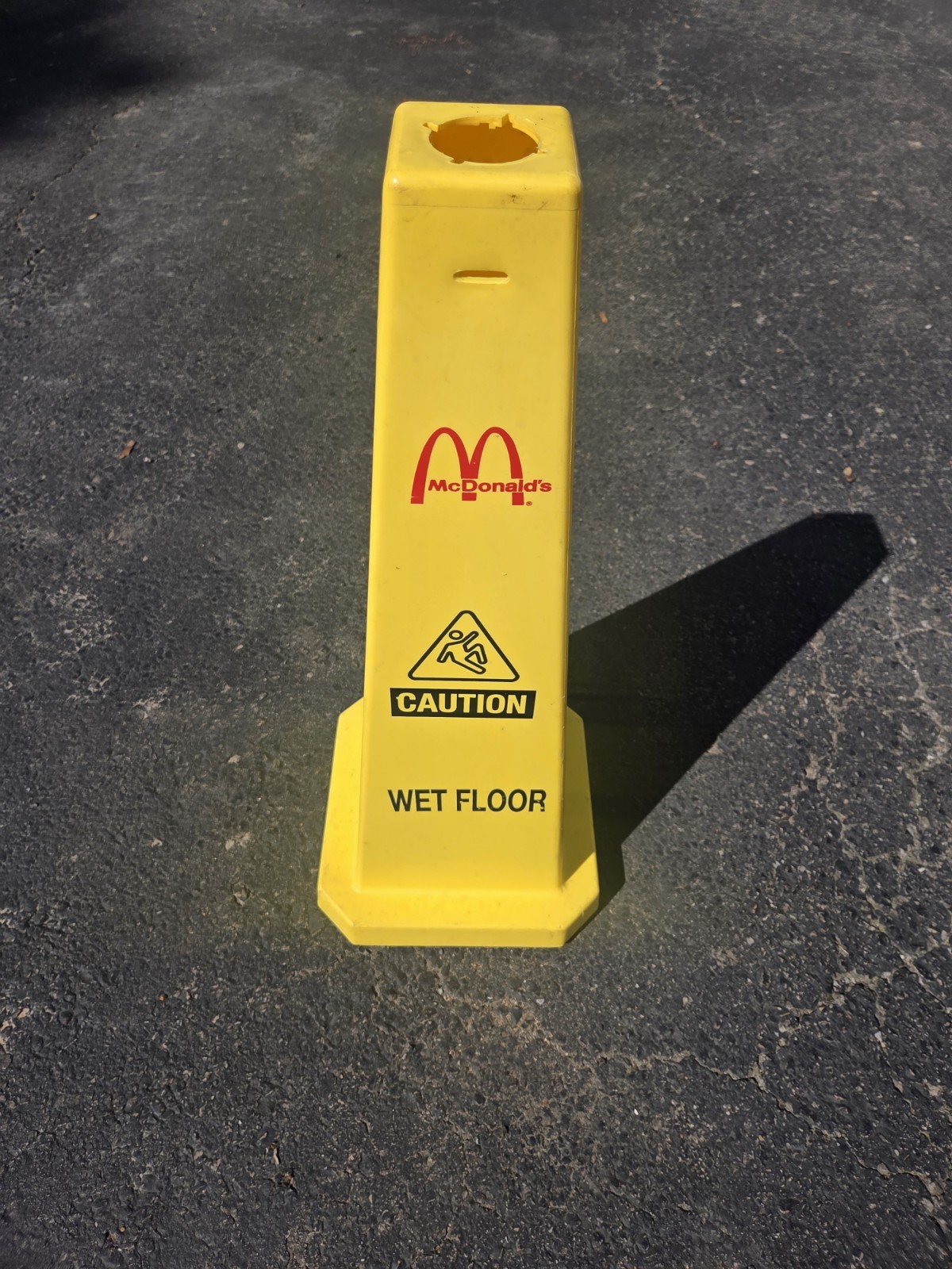 Vintage McDonald\'s Yellow Wet Floor Sign 26\ Vintage McDonald\'s Yellow Wet Floor Sign 26\