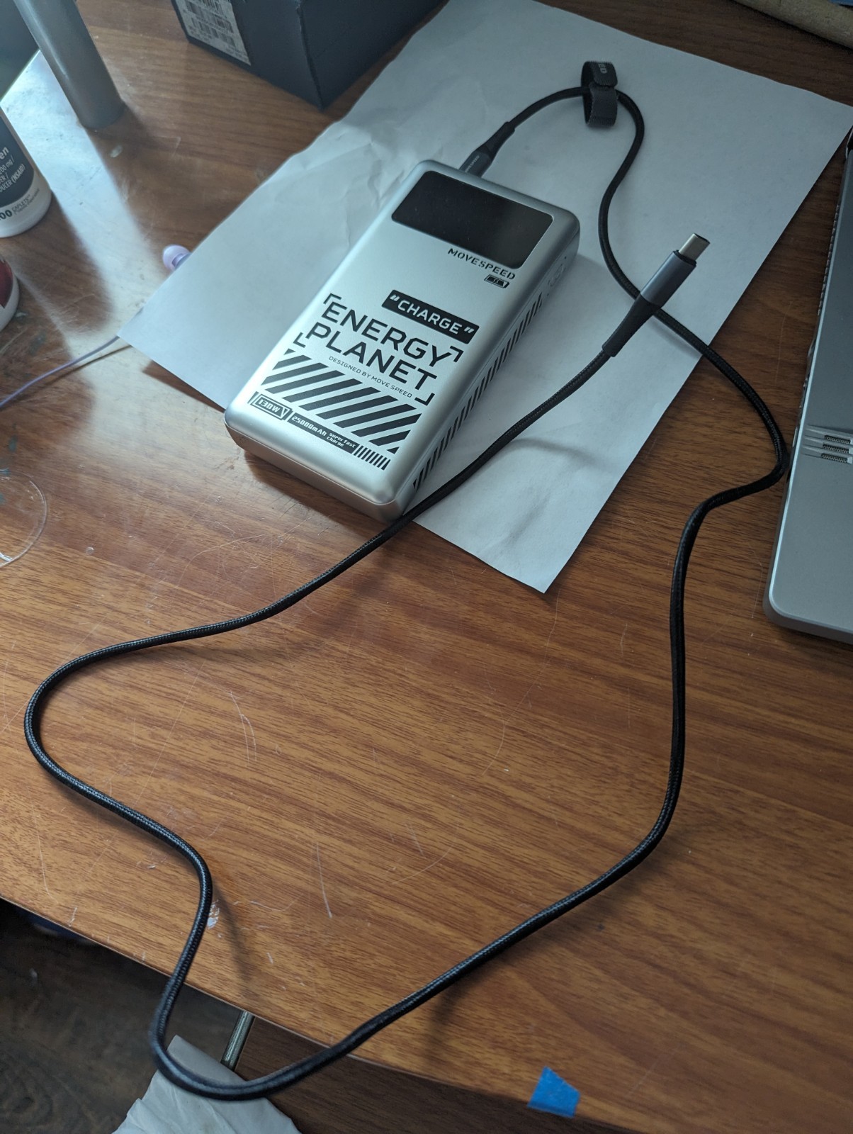MOVESPEED Energy Planet 130W power bank (silver/light gray)