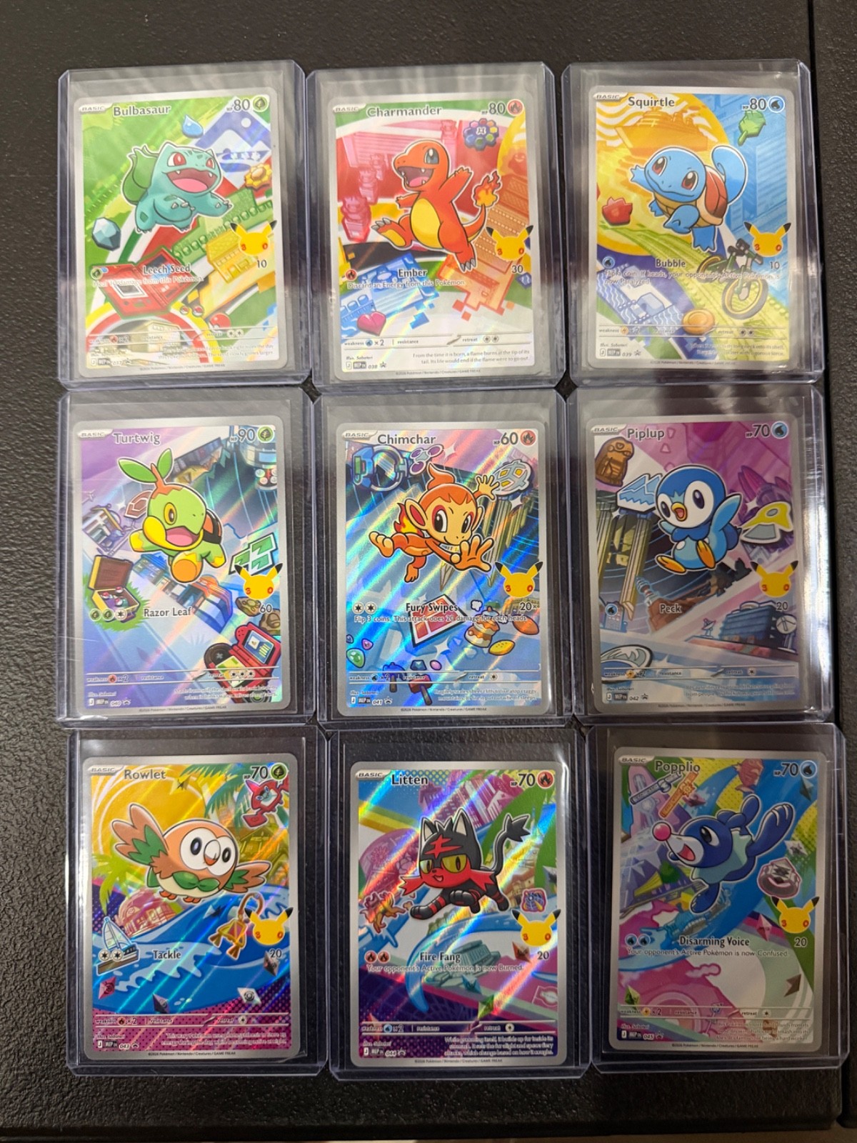 Lot of (9) Pokemon TCG First Partner Collection Series 1 Set of 9 Complete
