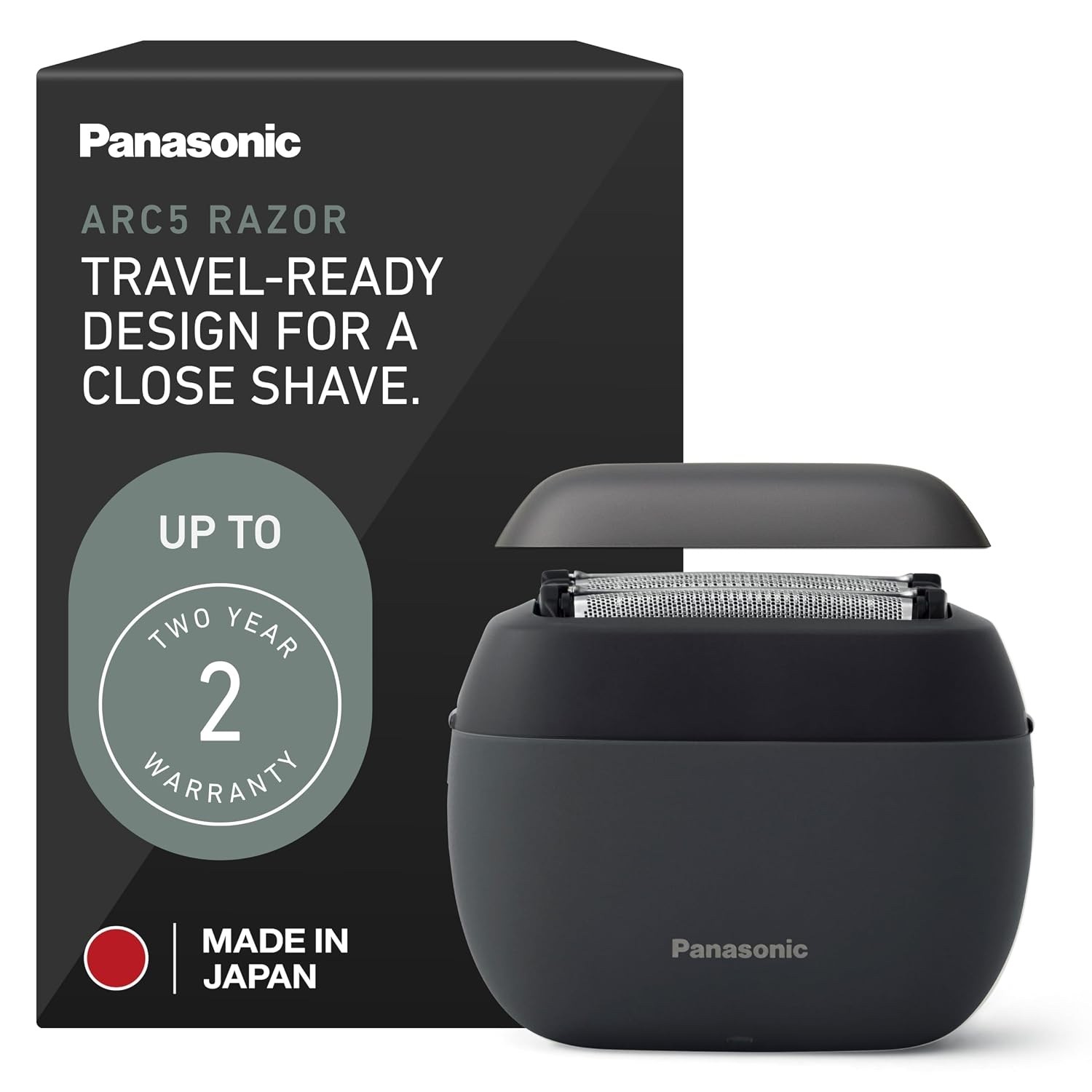 PANASONIC ARC5 ELECTRIC COMPACT TRAVEL FOIL SHAVER - Black (ESPV3AK) WATERPROOF