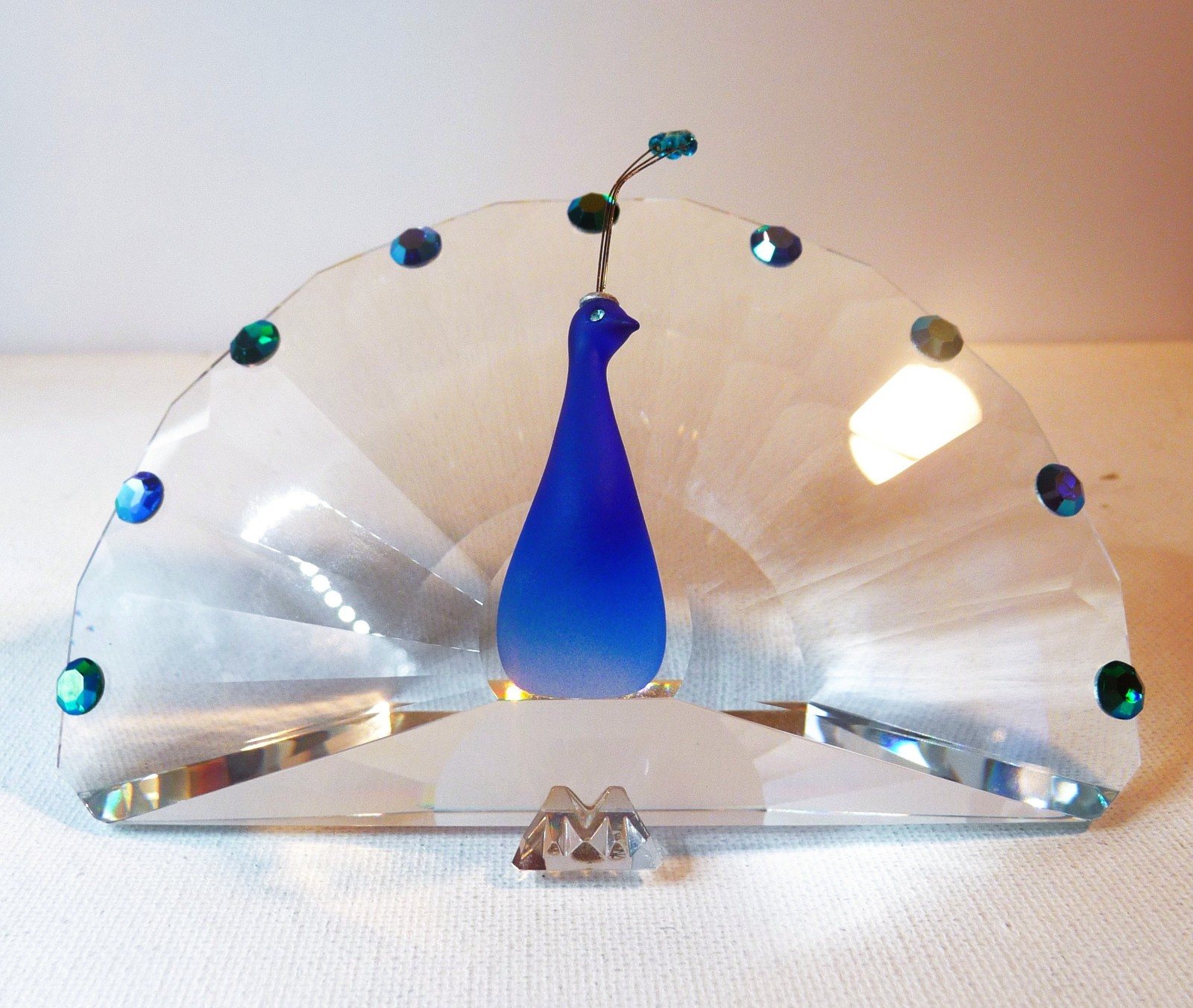 Rare Preciosa 2004 Limited Edition Crystal Proud Peacock MIB w/Certificate