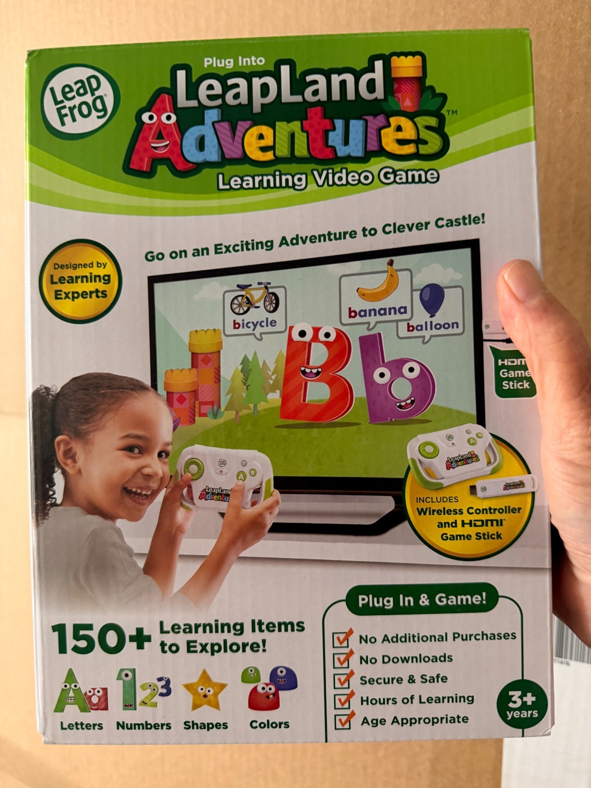 LeapFrog LeapLand Adventures HDMI TV Learning Game Plug & Play Kids 3+ No WiFi