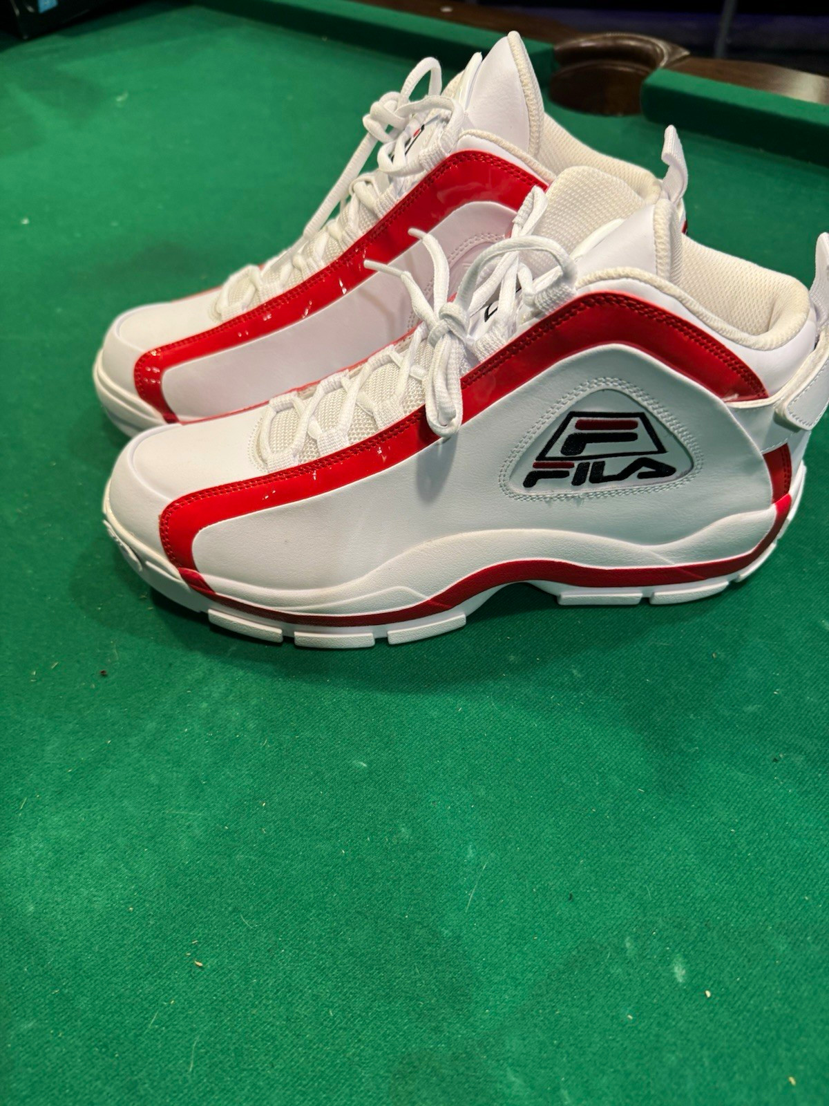 FILA Men’s Mid Top Lace-Up Athletic Sneaker Colorblock White Red FILA Men’s Mid Top Lace-Up Athletic Sneaker Colorblock White Red