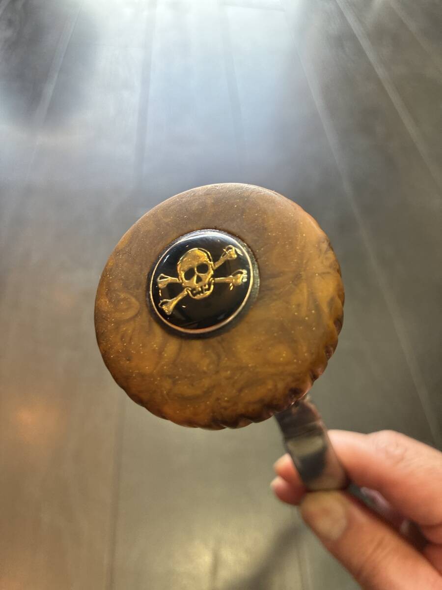 Rare NOS original 40s50s Bakelite skull crossbone marble SPecifICation shift