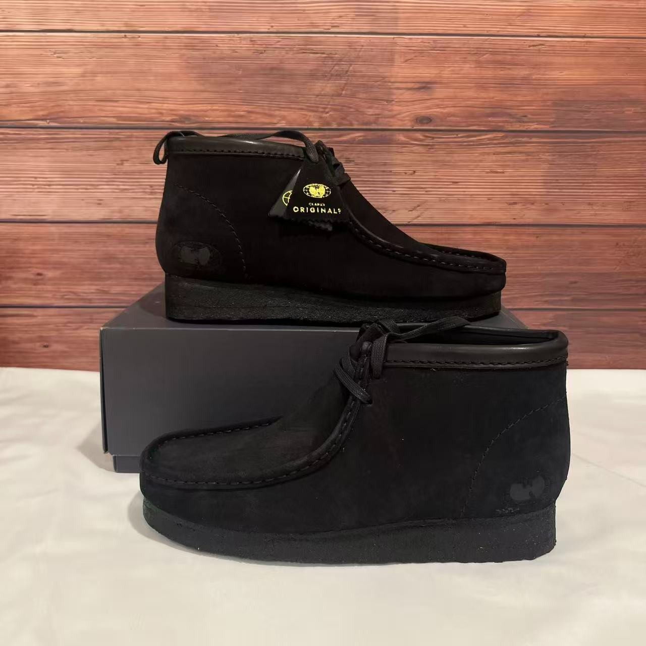 Clarks Originals x Wu-Tang Wallabee Men's Black Suede Boot 26142724 Clarks Originals x Wu-Tang Wallabee Men's Black Suede Boot 26142724