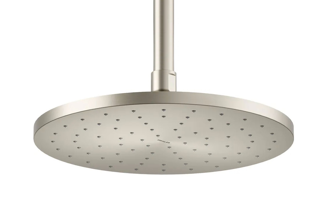 Kohler K-13689-G-BN 10” Round Rainfall ShowerHead Polished Brushed Nickel NEW