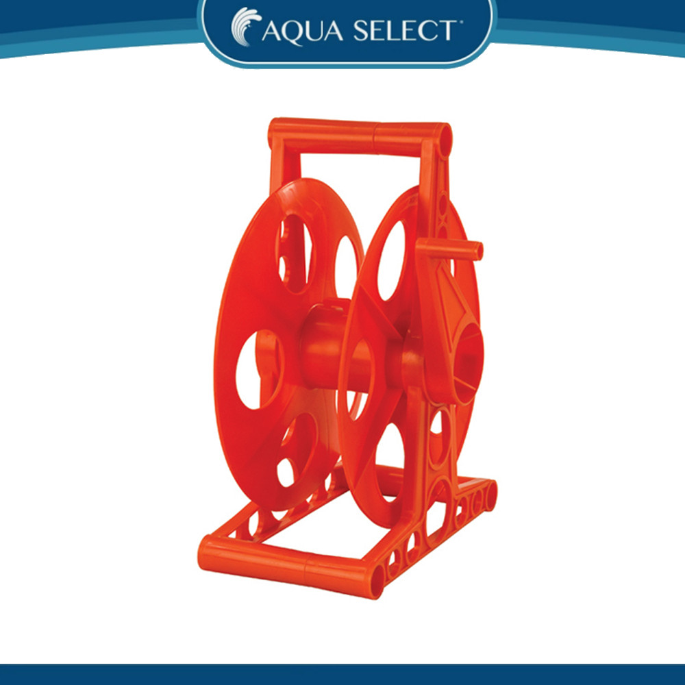 Aqua Select Swimming Pool Backwash Hose Reel ONLY - Fits up 100\' x 1-1/2\
