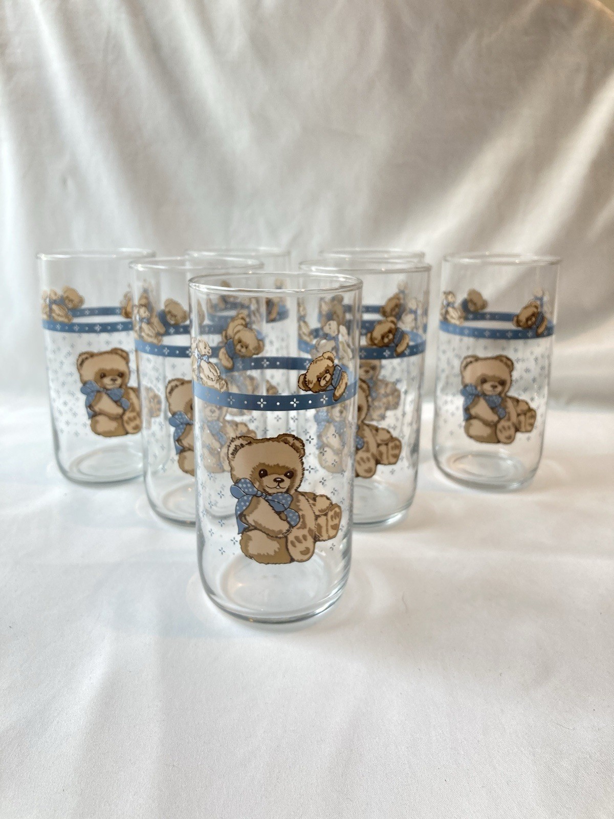 Vtg Tienshan Country Bear Large Tumbler Glasses Cottagecore Granny 90s 80s Drink Vtg Tienshan Country Bear Large Tumbler Glasses Cottagecore Granny 90s 80s Drink