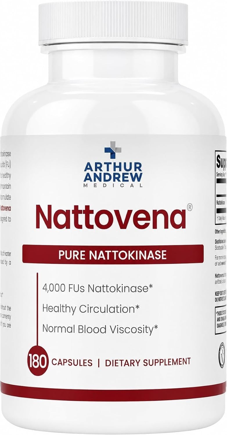 Arthur Andrew Medical, Nattovena, Pure Nattokinase 4000 FU, 180 Capsules