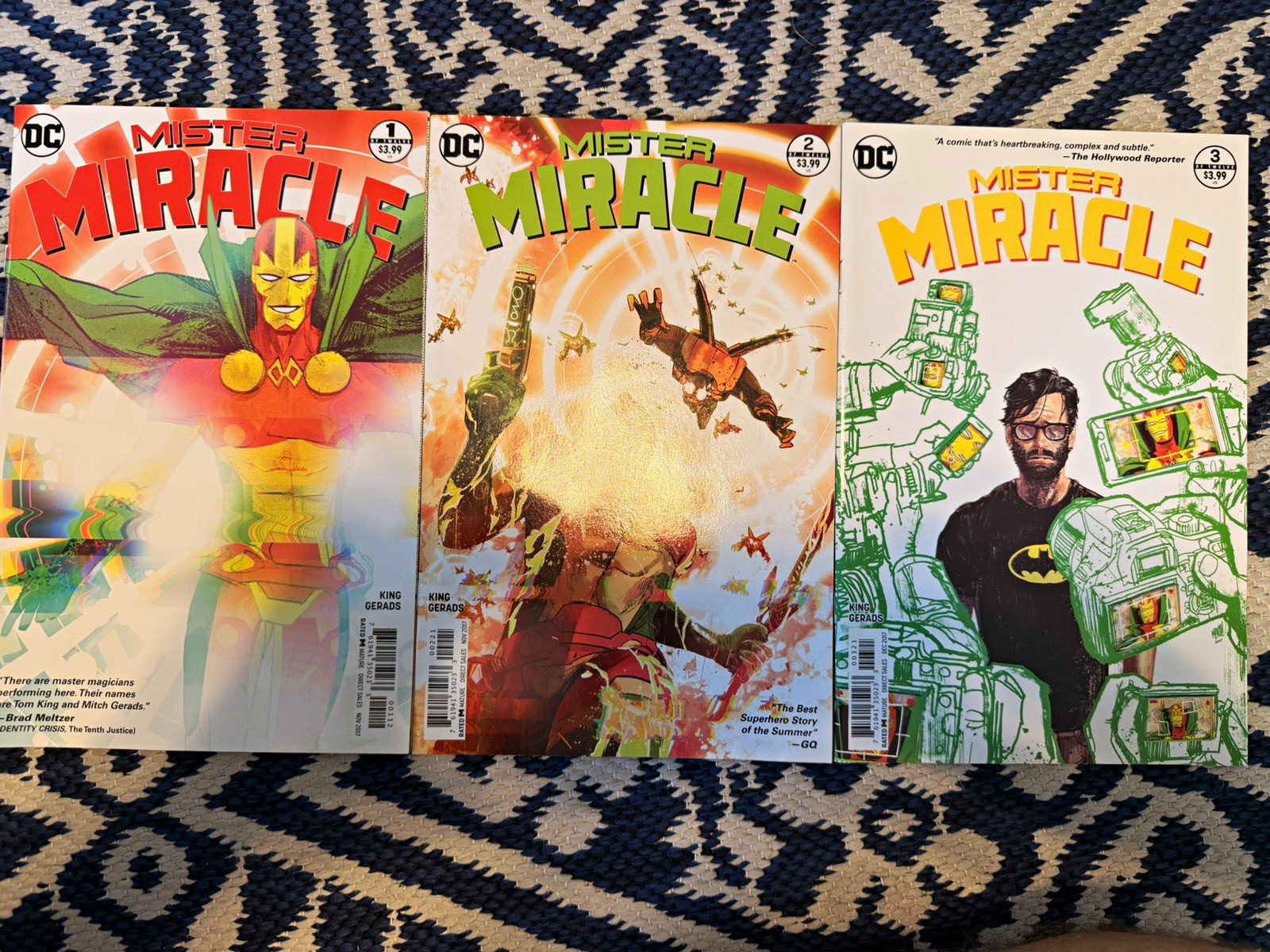 Mister Miracle #1-3 Comic Book. Tom King Mitch Gerads (2017) Mister Miracle #1-3 Comic Book. Tom King Mitch Gerads (2017)