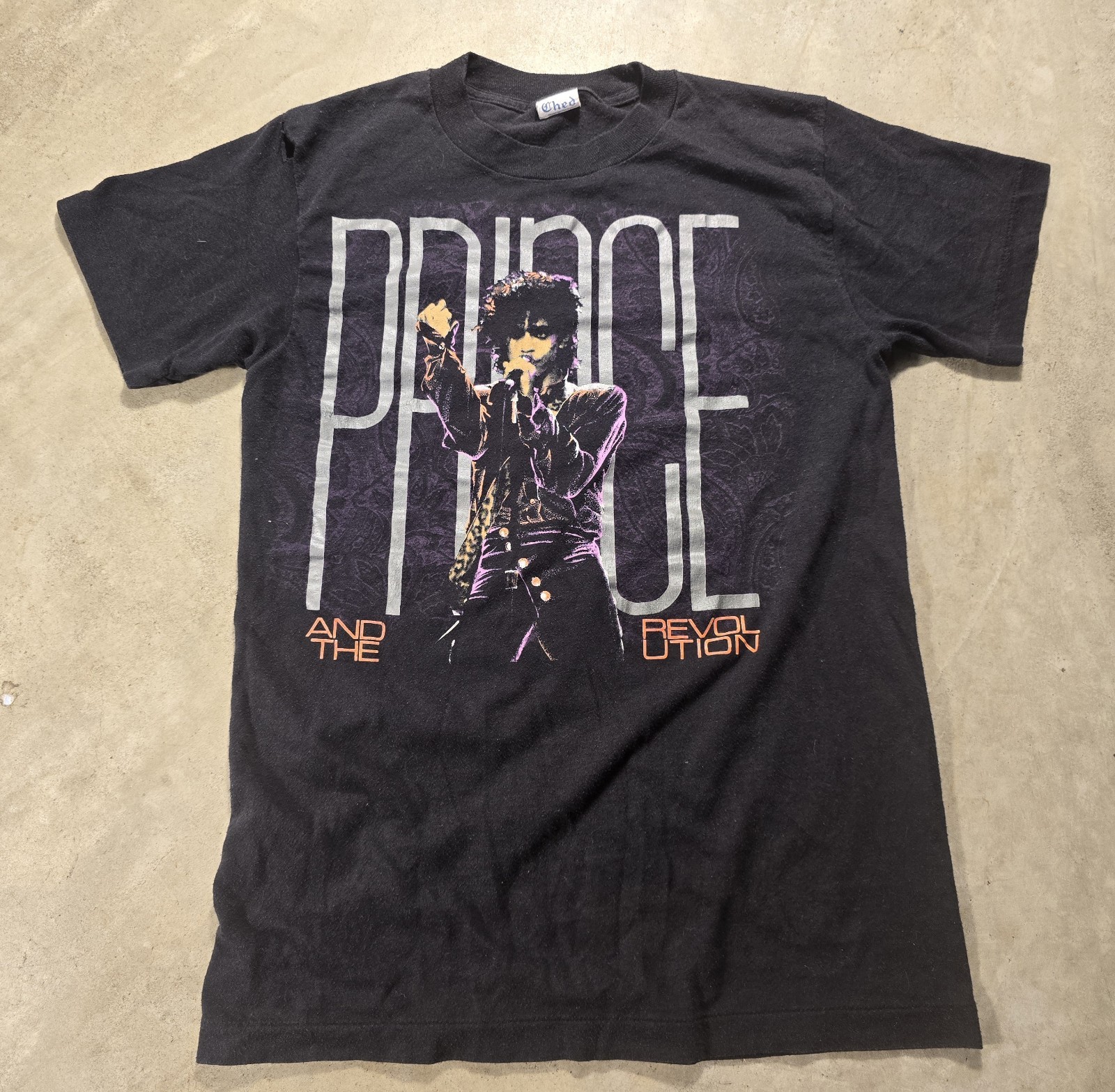 Vintage 1980s Prince and the Revolution 1985 World Tour T-Shirt Sz M Fit Smaller Vintage 1980s Prince and the Revolution 1985 World Tour T-Shirt Sz M Fit Smaller