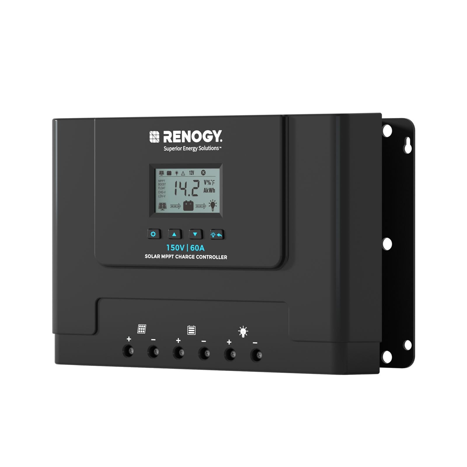 Controller Charge 60A MPPT 150V Input 12V 24V 48V Renogy Rover Solar Led Auto