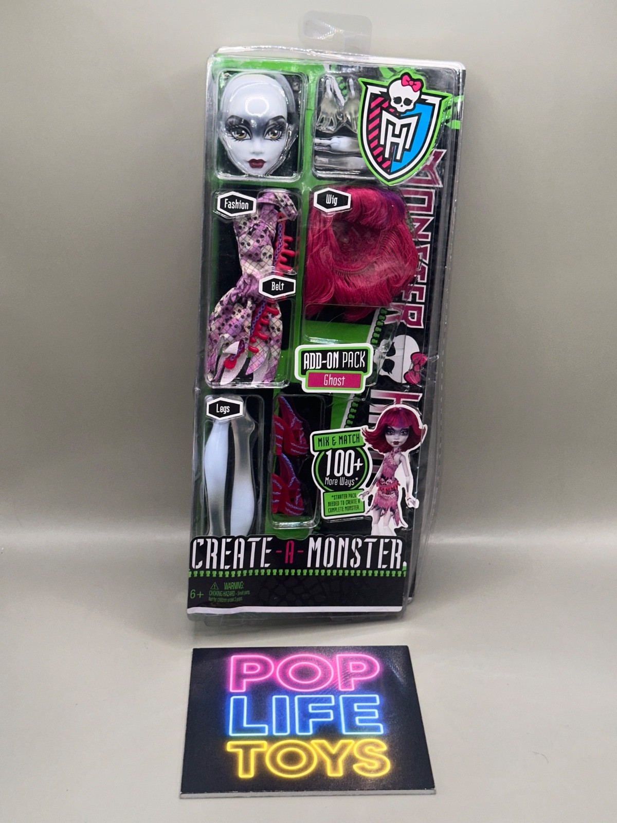 2011 Mattel Monster High “Create-A-Monster Ghost Add-on Pack” #X3726 *NRFB*