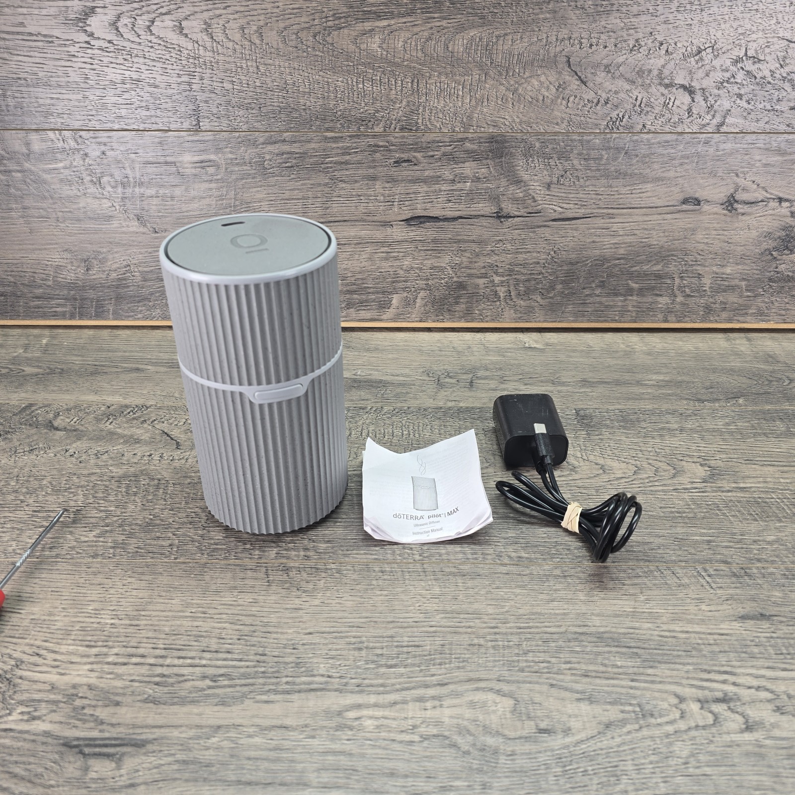 doTERRA Pilot MAX Rechargeable Aromatherapy Diffuser, Gray, USB Cable & Adapter