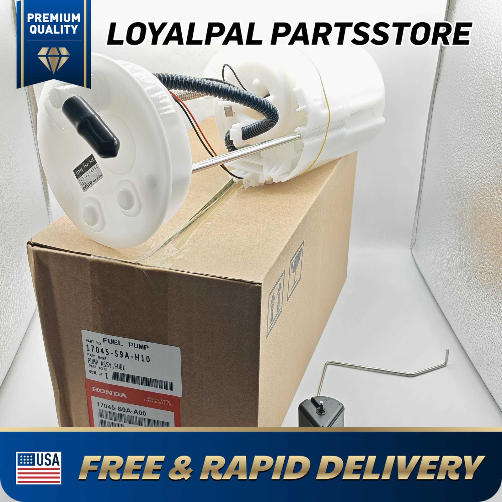 OEM  DENSO Electric Fuel Pump For 2002-2004 Honda CR-V 2.4L 17045-S9A-A00 US