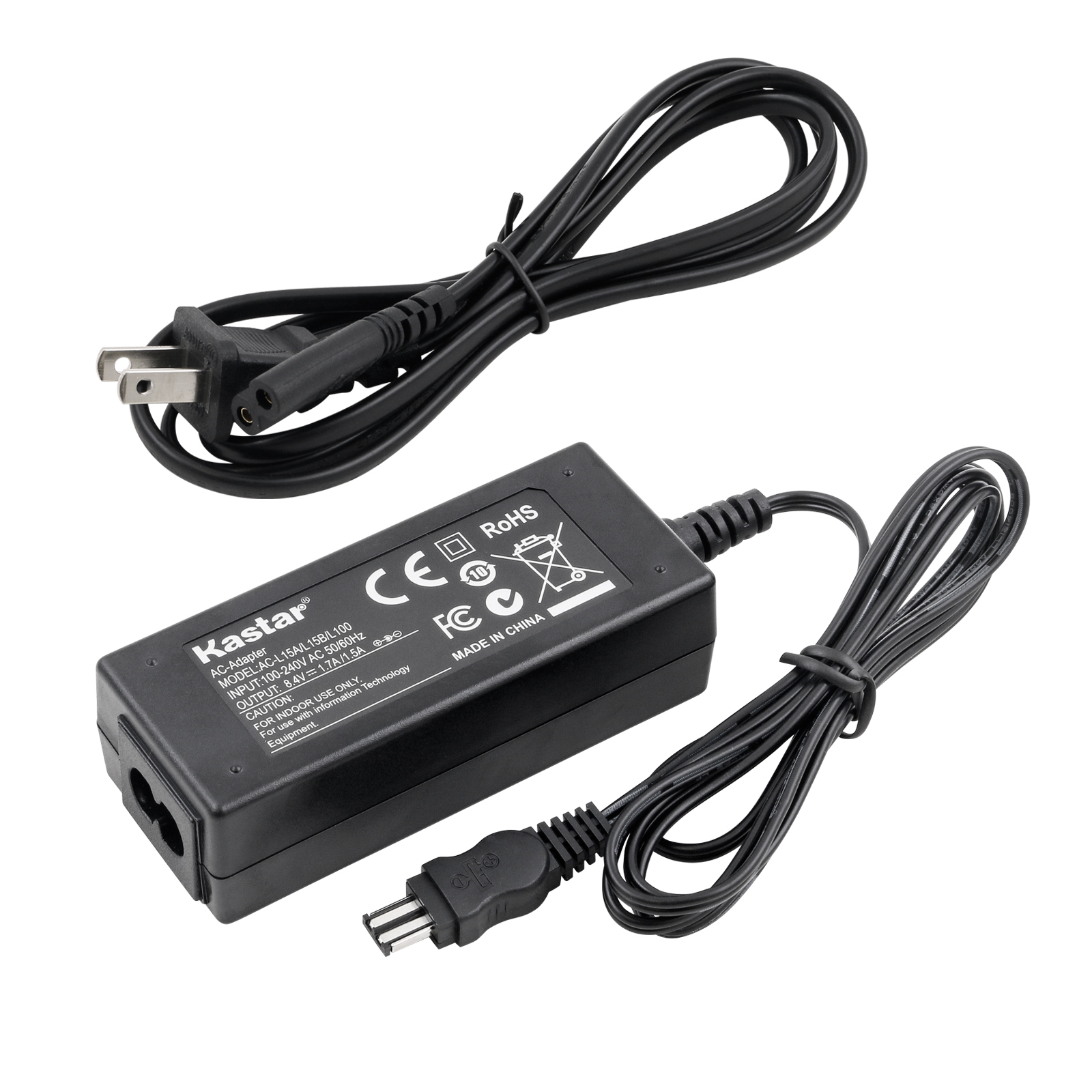 Kastar Adapter AC-L100 AC-L15 AC-L15A AC-L15B AC-L10 for Sony Handycam Camcorder