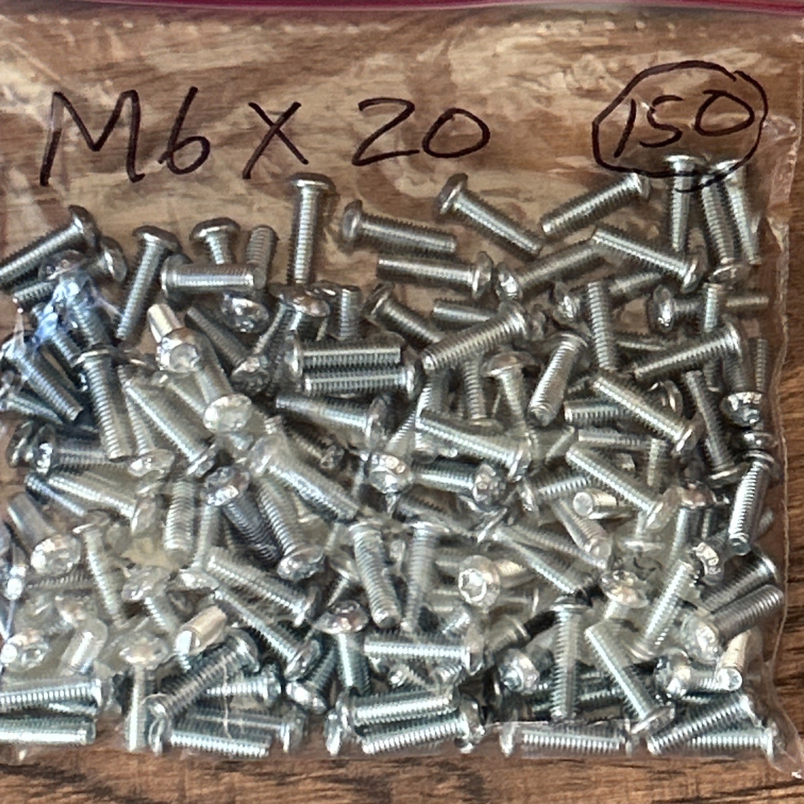 150qty FKE Brand Torx Button Head M6 x20mm screws 150qty FKE Brand Torx Button Head M6 x20mm screws