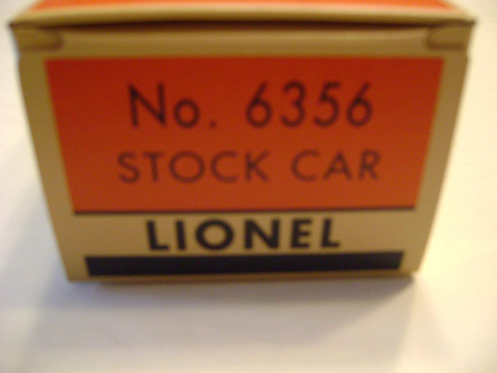 Lionel No. 6356 NYC Stock Car  Licensed Reproduction Box