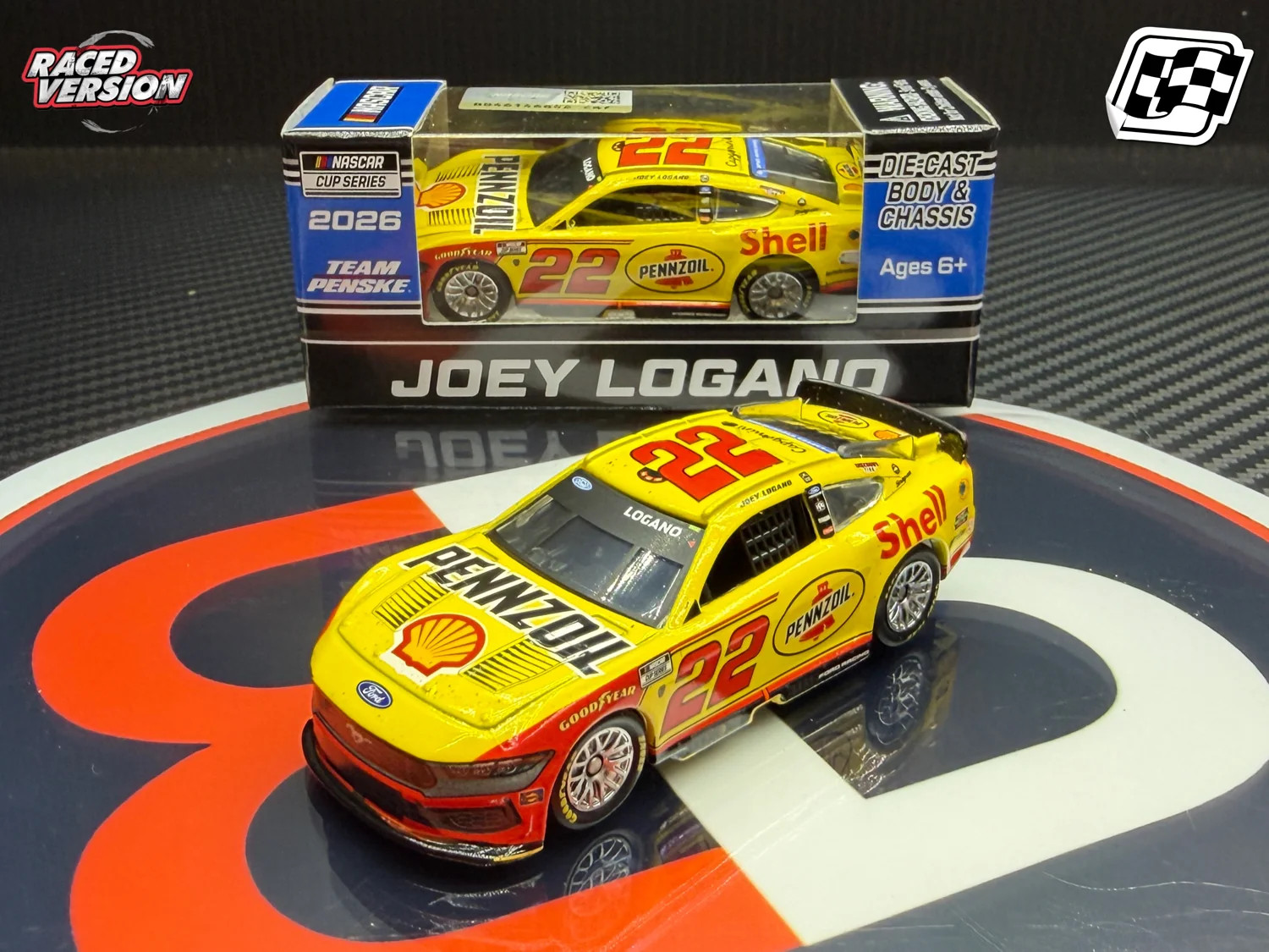 2026 Joey Logano 1:64 Shell-Pennzoil Daytona Duel Race Win Diecast