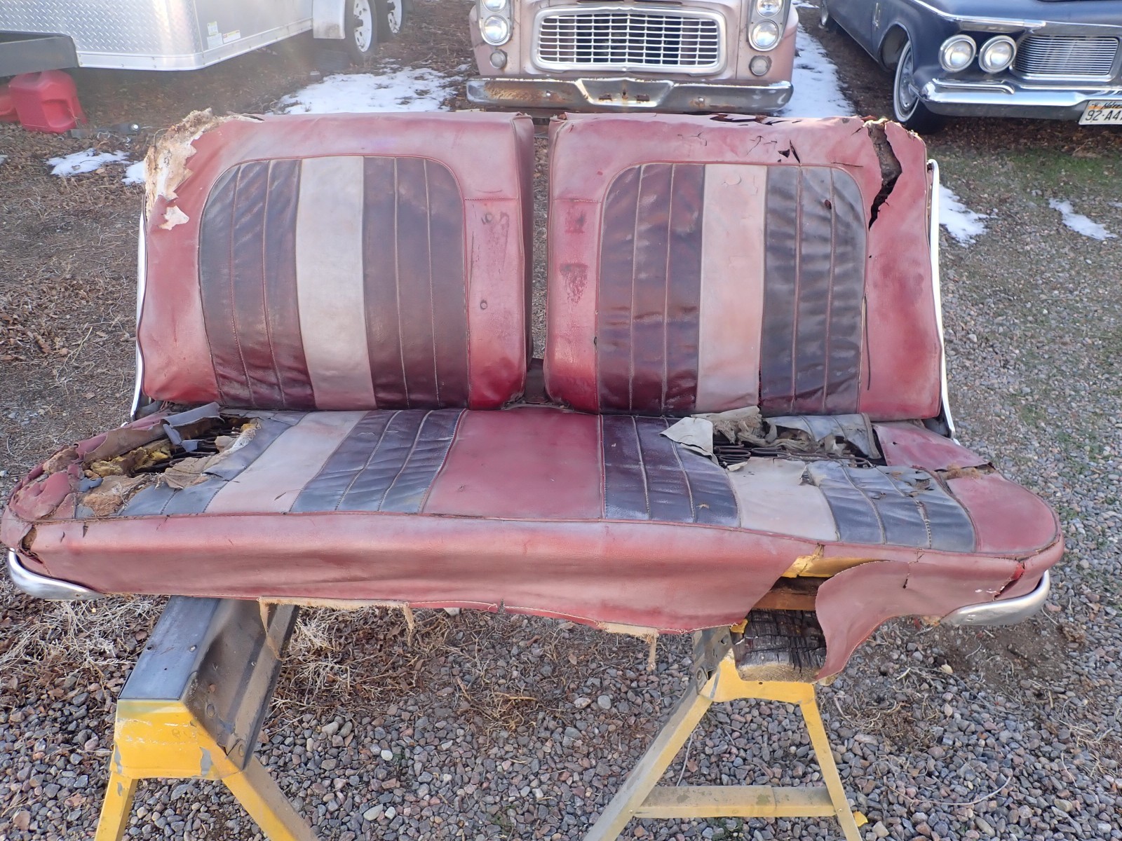 1959 1960 Pontiac Chevrolet Split Front Seat  Coupe Tracks & Shells Bonneville +