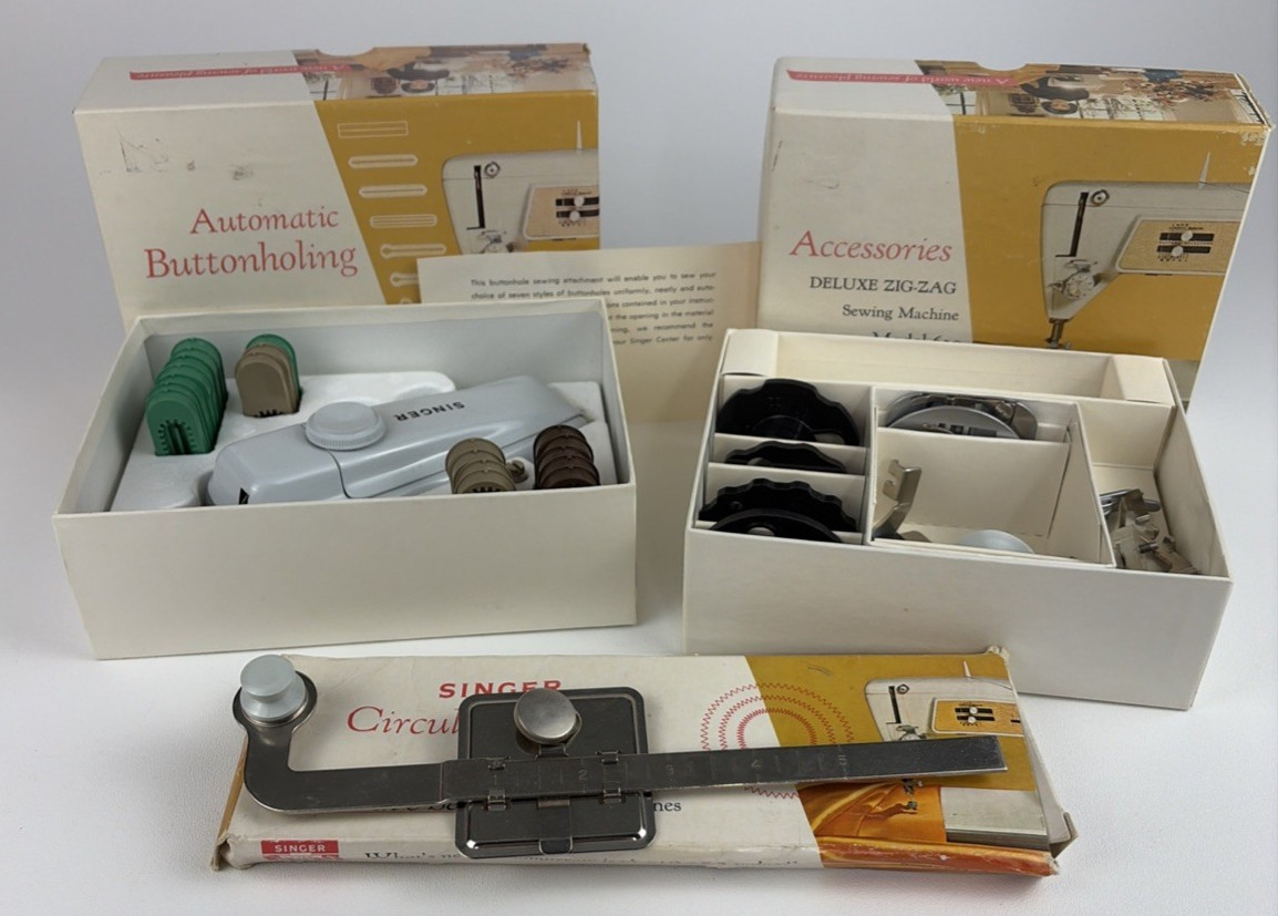 Singer Touch & Sew Model 620 Accessories Circular Stitcher Automatic Buttonholer