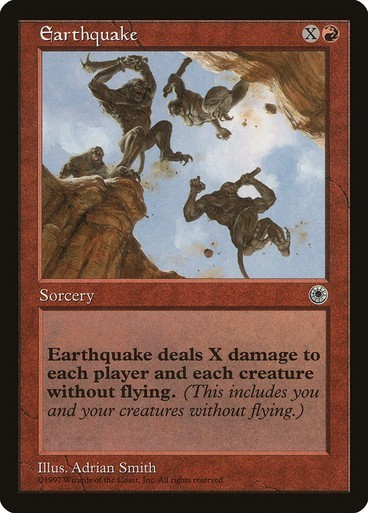 Earthquake x1 Portal Magic the Gathering MTG Red Sorcery Card