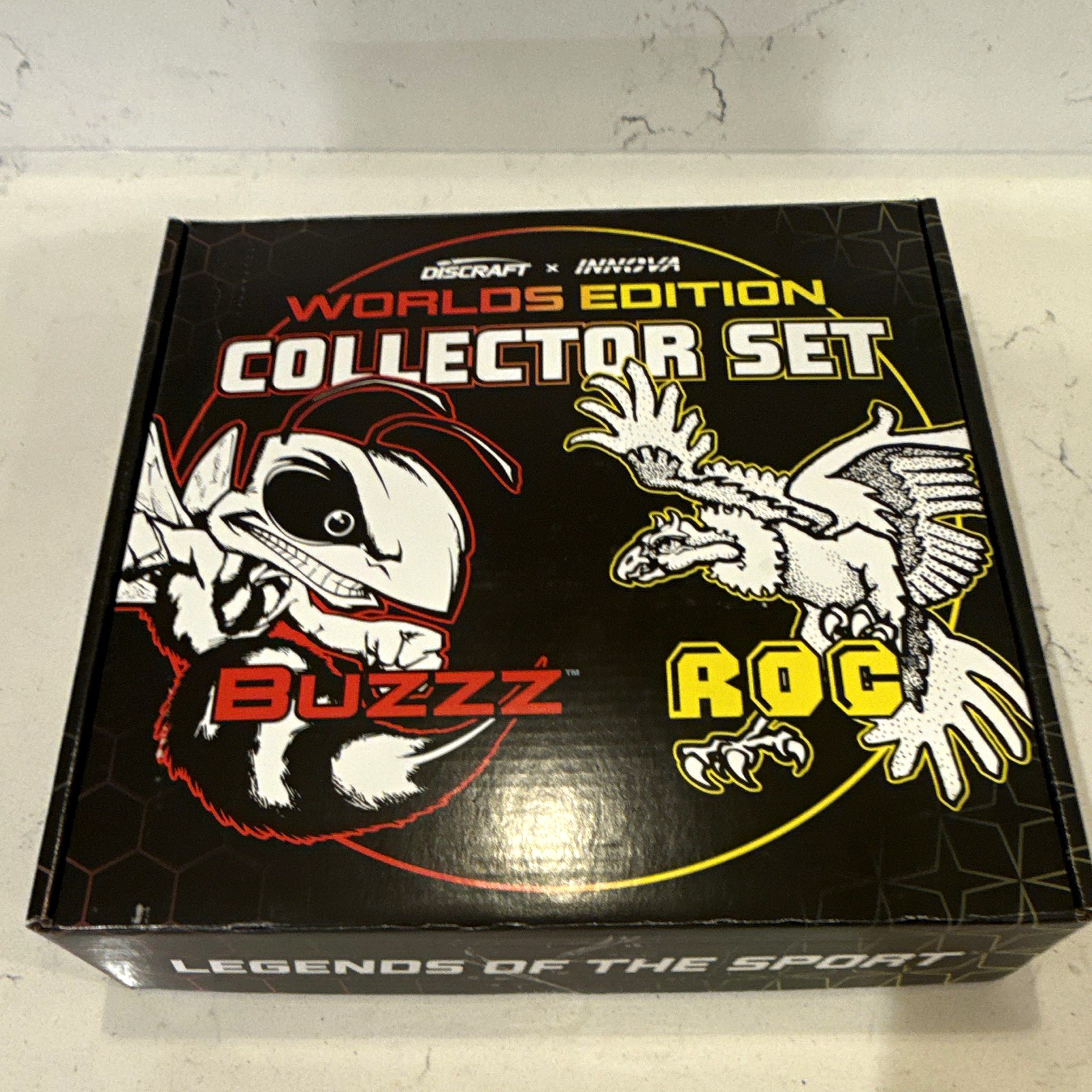 Discraft x Innova Worlds Edition Disc Golf Set Buzzz & Roc Green/Blue