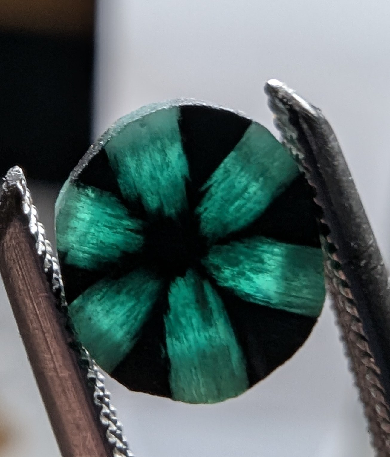 .30ct Trapiche Emerald Slice .30ct Trapiche Emerald Slice