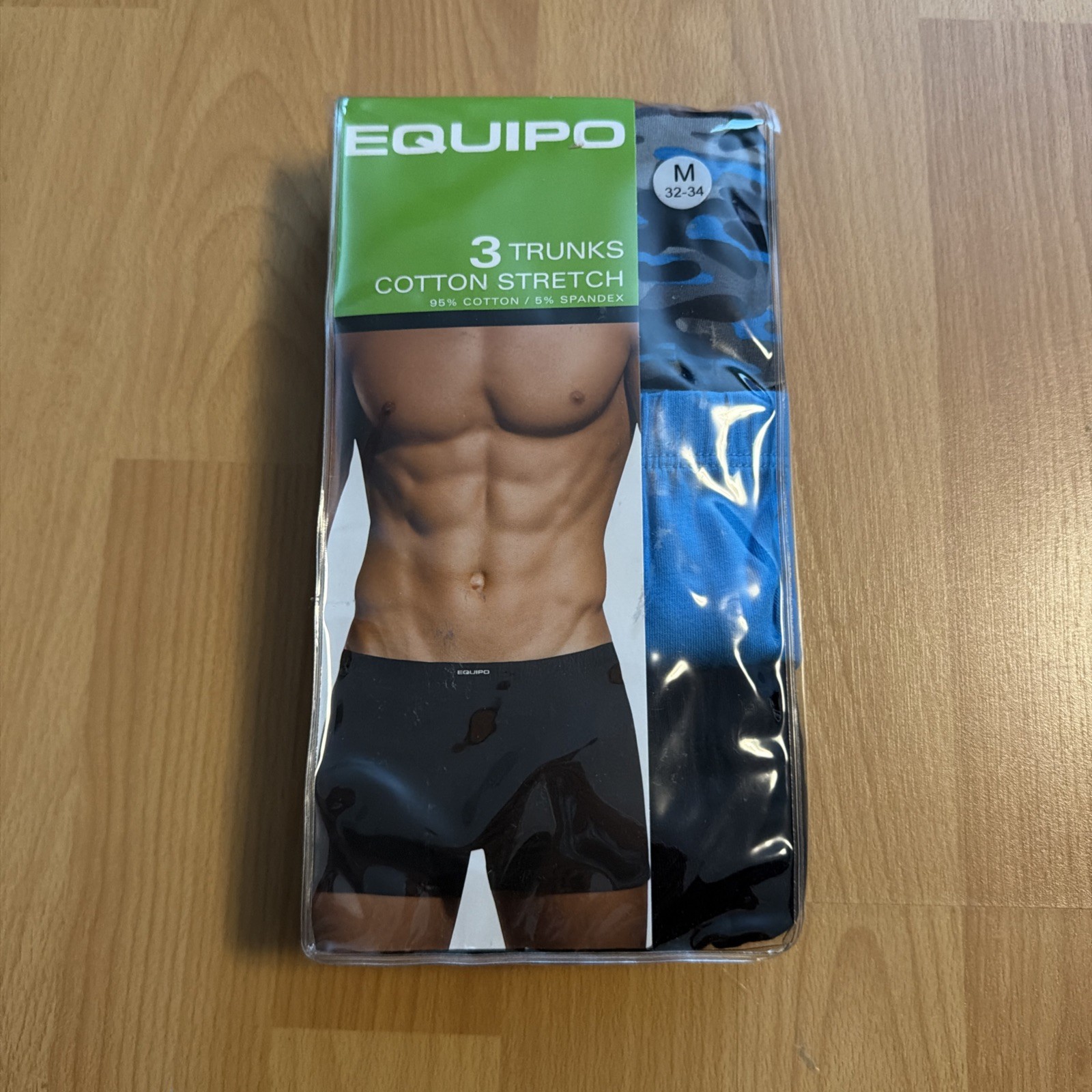 Men’s Equipo Three Trunks Cotton Stretch - M - Brand New Men’s Equipo Three Trunks Cotton Stretch - M - Brand New
