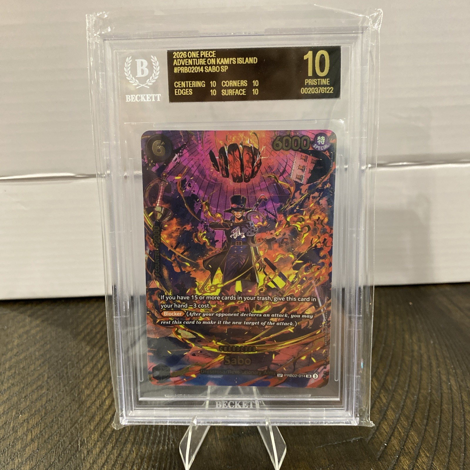 2026 One Piece Sabo SP Adventures on KAMI's Island BGS 10 Black Label 2026 One Piece Sabo SP Adventures on KAMI's Island BGS 10 Black Label