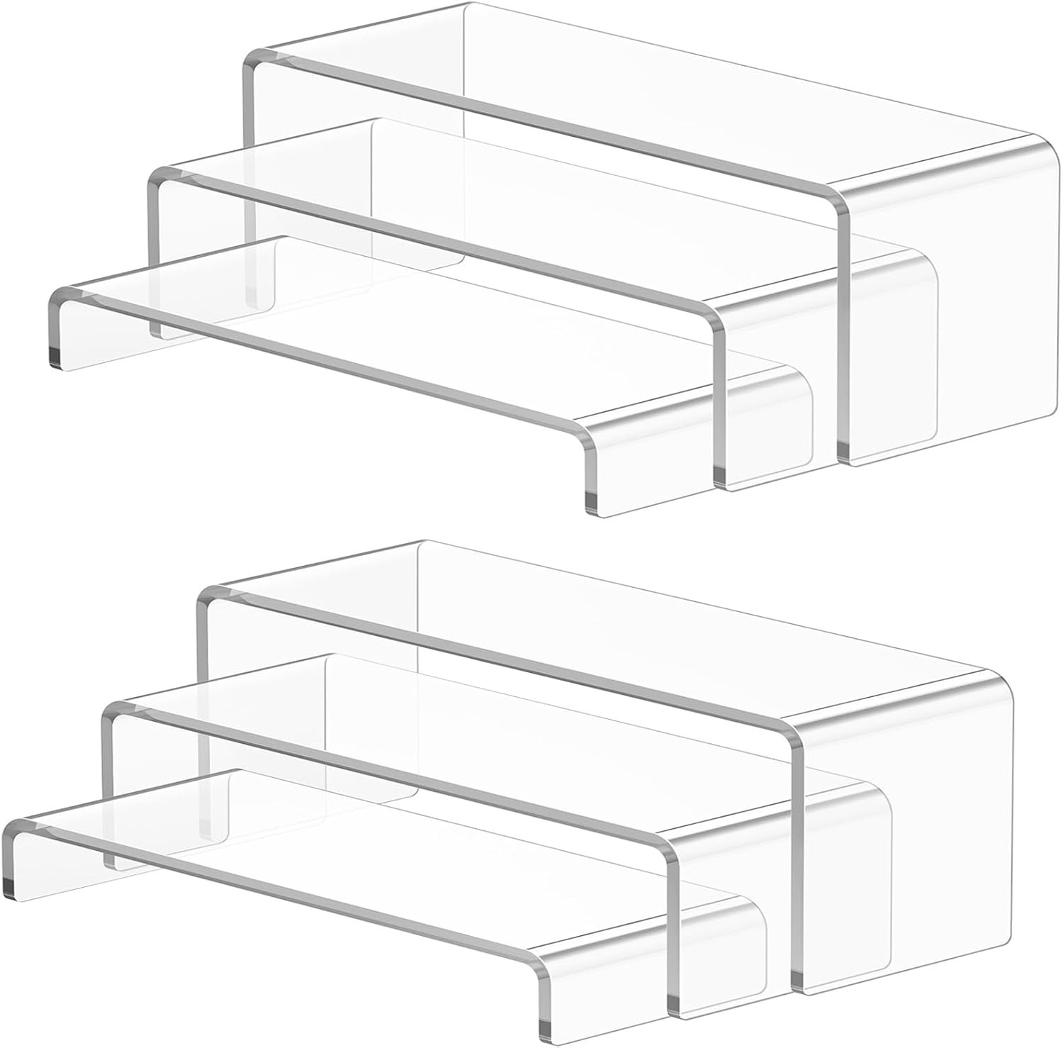 6 Pcs Large Acrylic Display Risers (7