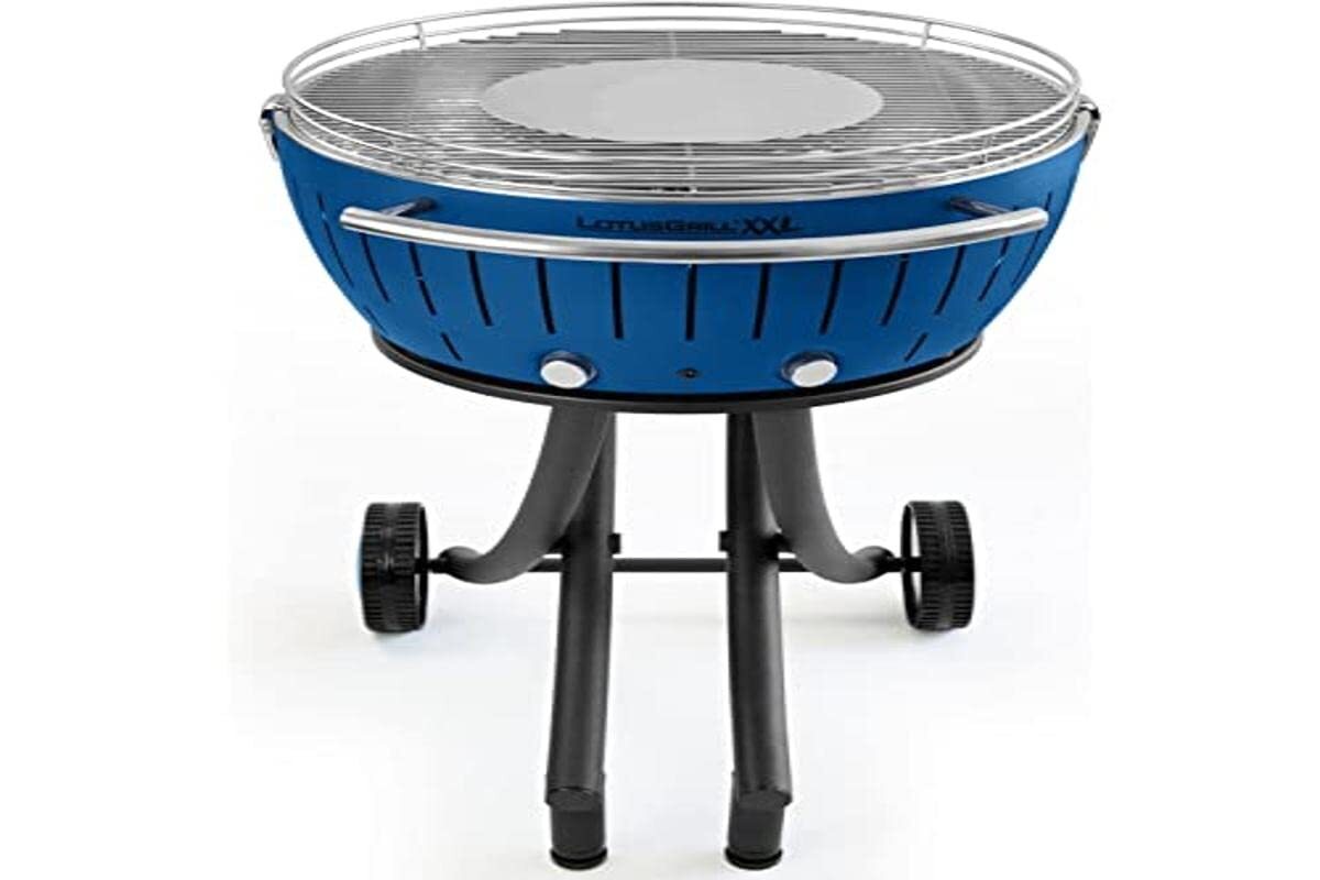 LotusGrill XXL Smokeless Grill Bundle with Stand XXL - Garden Grill (Blue) LotusGrill XXL Smokeless Grill Bundle with Stand XXL - Garden Grill (Blue)