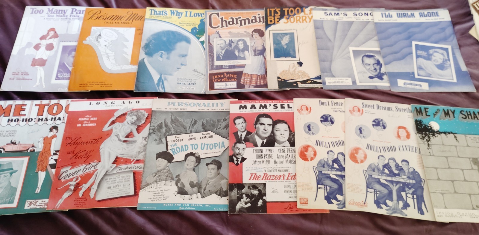 Mega Vintage Sheet Music Lot 75+ Estate Collection 1920s-1950s