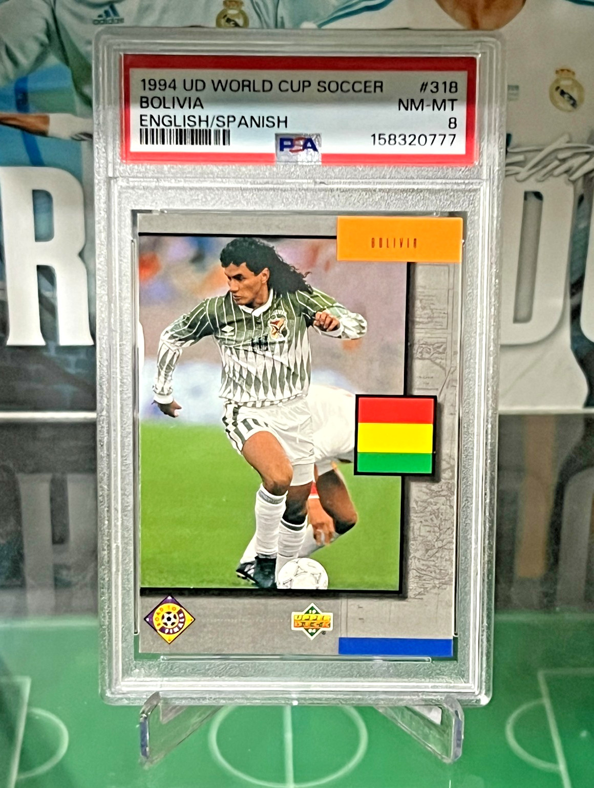 1994 Upper Deck World Cup Bolivia English/Spanish #318 Marco Etcheverry PSA 8