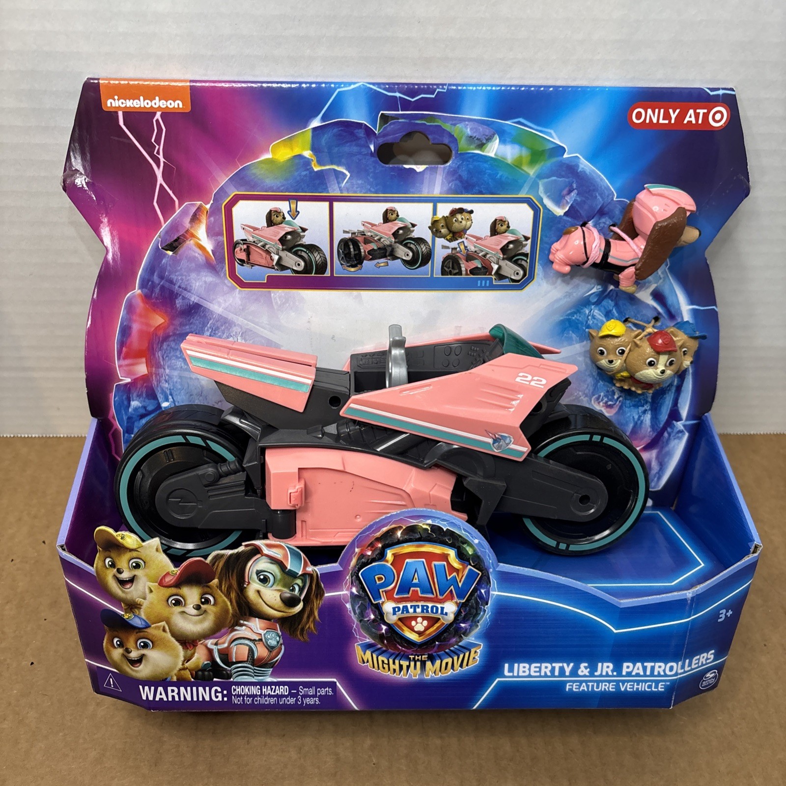 Paw Patrol Liberty & Jr. Patrollers Feature Vehicle Mighty Movie Edition Paw Patrol Liberty & Jr. Patrollers Feature Vehicle Mighty Movie Edition