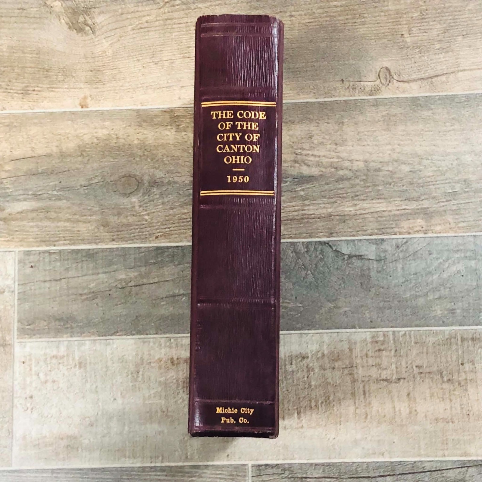VTG 1950 The Code of the City of Canton Ohio 1951 Hardcover Municipal Law Book