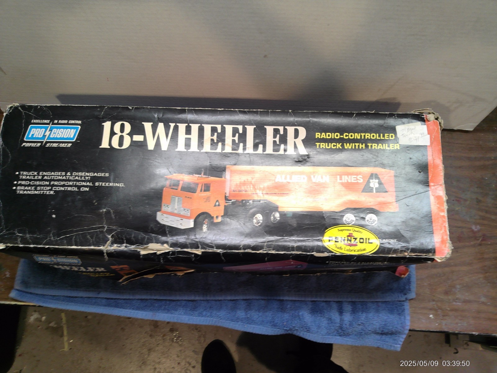 Vtg 1977 Pro-Cision RC 18 Wheeler Semi Truck Allied Van Lines Toy Parts Repair Vtg 1977 Pro-Cision RC 18 Wheeler Semi Truck Allied Van Lines Toy Parts Repair