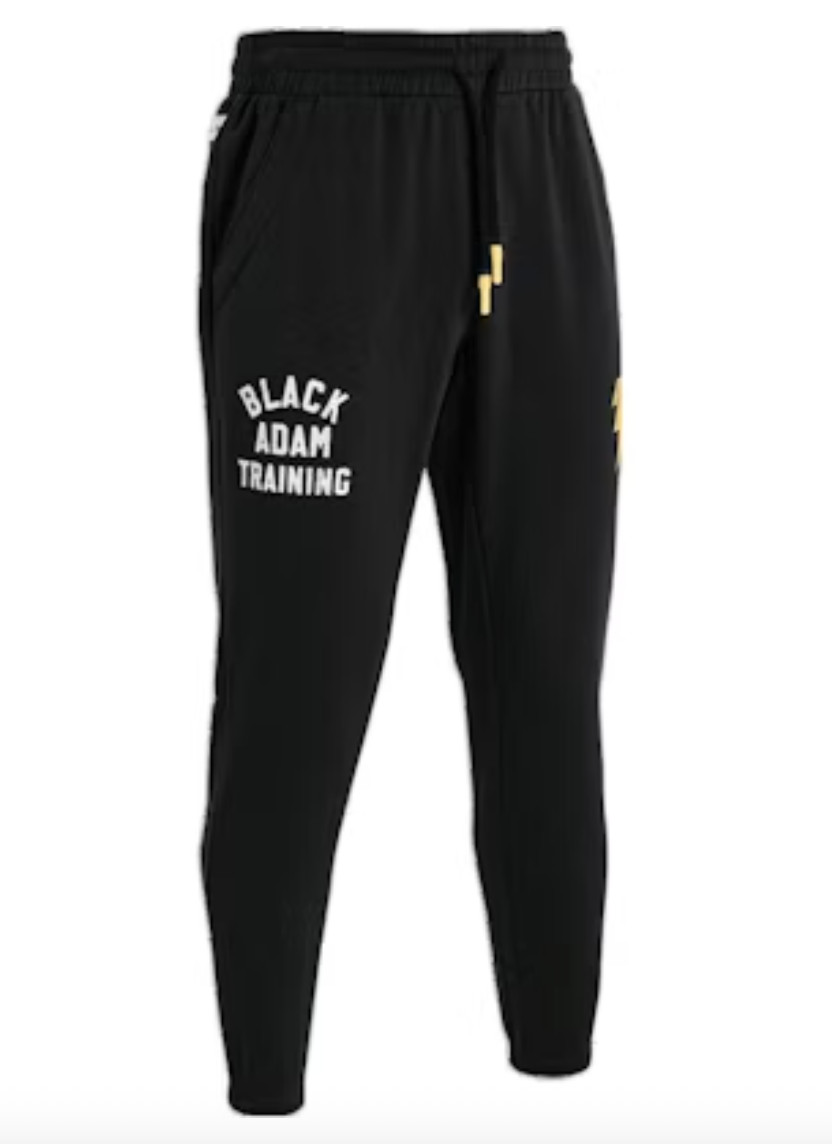 NWT Under Armour Project Rock Black Adam Rival Fleece Jogger Pants Men 2XL Black