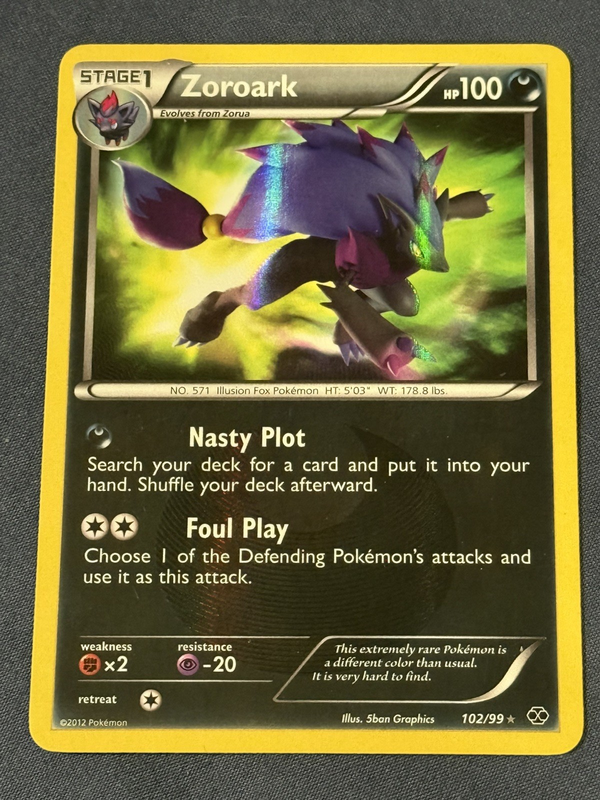 🔥Pokemon TCG Zoroark 102/99 Next Destinies 2012 Secret Rare Holo LP to NM🔥 🔥Pokemon TCG Zoroark 102/99 Next Destinies 2012 Secret Rare Holo LP to NM🔥