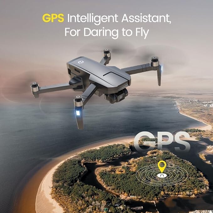 Holy Stone HS720R 3 Axis Gimbal GPS Drones with Camera for Adults 4K EIS; FPV RC