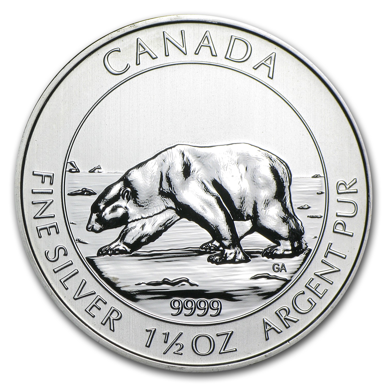 2013 Canada 1.5 oz Silver $8 Polar Bear BU 2013 Canada 1.5 oz Silver $8 Polar Bear BU