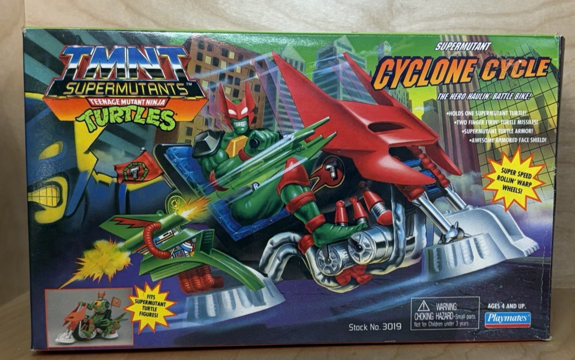 1994 TMNT SuperMutant Teenage Mutant Ninja Turtles SuperMutant Cyclone Cycle NEW