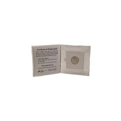1914 Serbia Kingdom Silver Coin Denar Peter I 