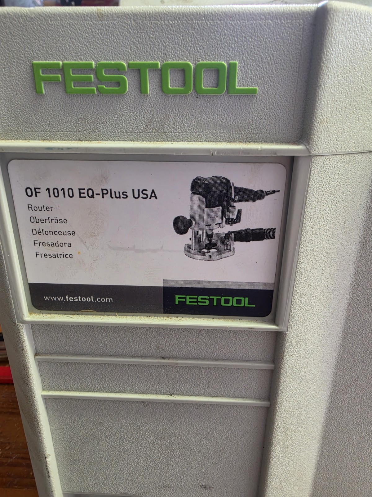 Festool OF 1010 EQ Plunge Router Kit w/ Systainer + Accessories – Lightly Used Festool OF 1010 EQ Plunge Router Kit w/ Systainer + Accessories – Lightly Used