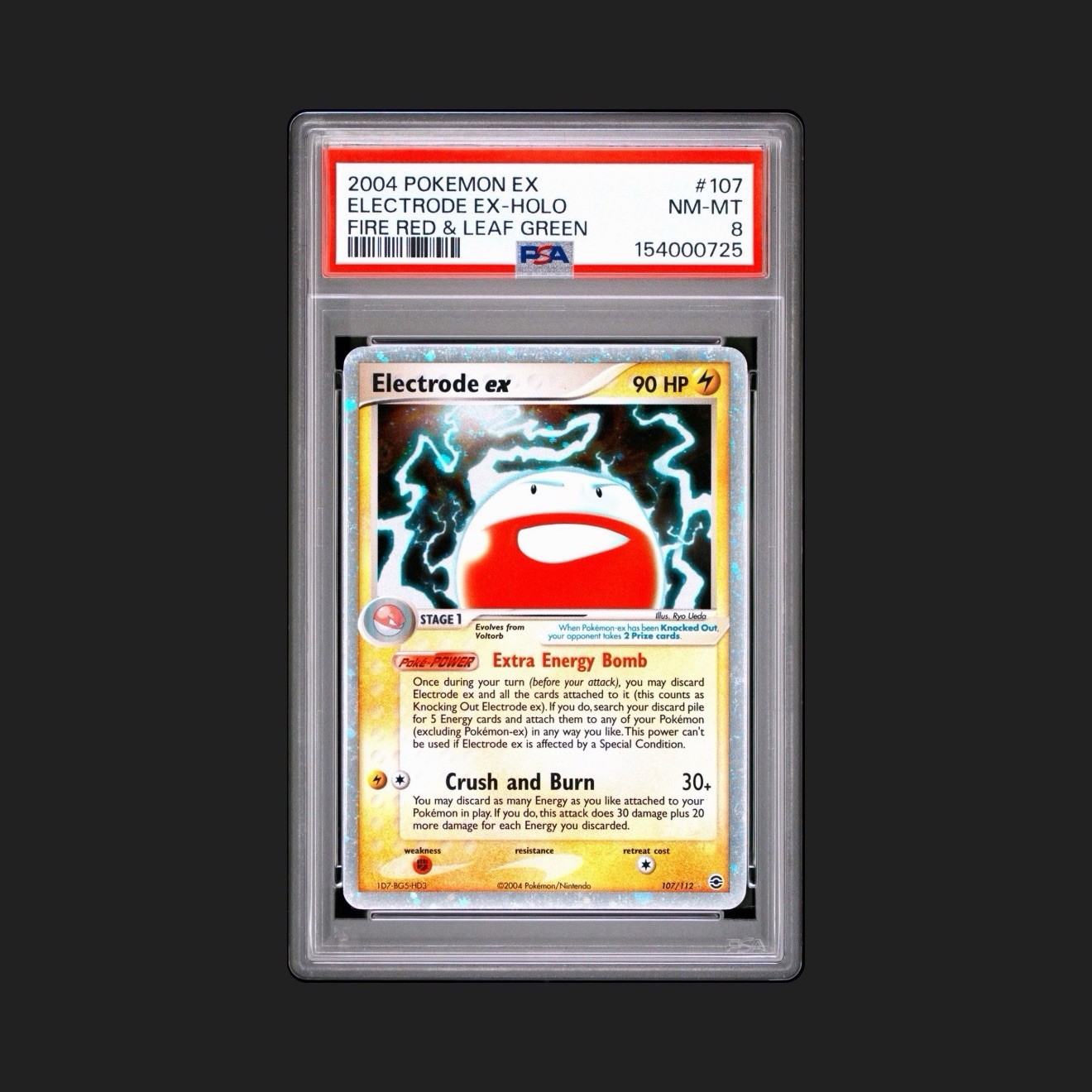 PSA 8 - Electrode EX #107 - 2004 Pokemon EX Fire Red & Leaf Green PSA 8 - Electrode EX #107 - 2004 Pokemon EX Fire Red & Leaf Green