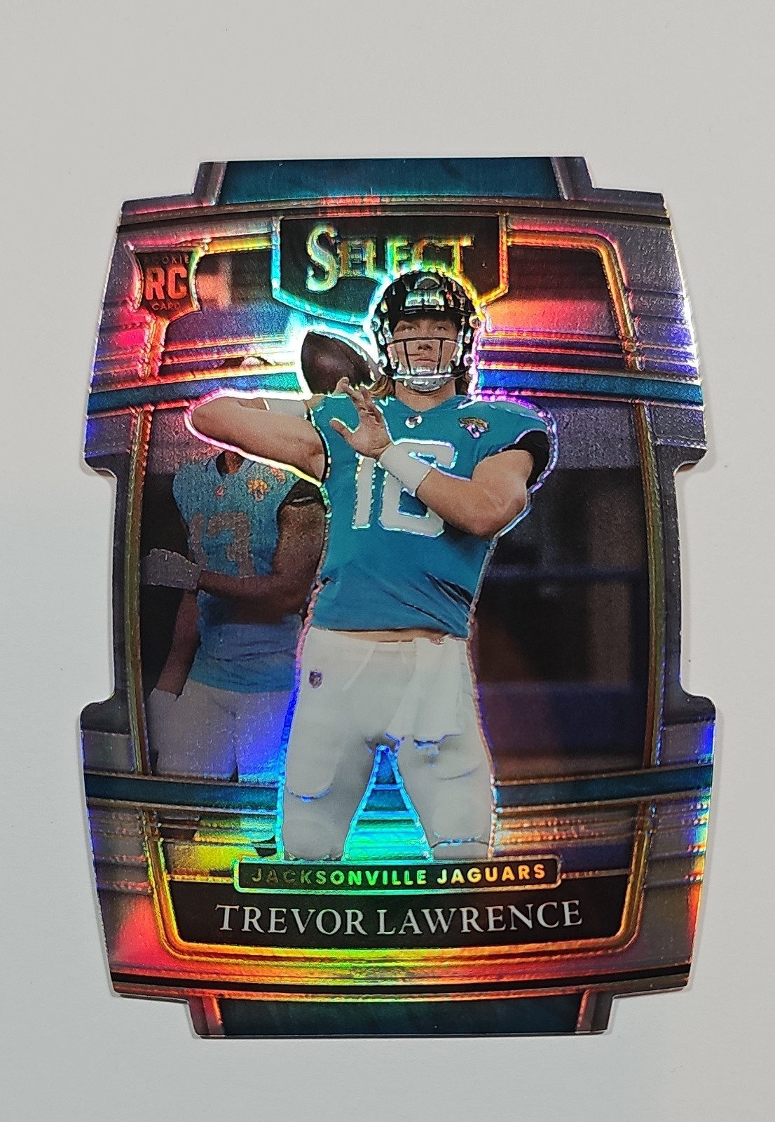 Trevor Lawrence 2021 Panini Select  Concourse  #43 Silver Prizm Die-Cut (RC)