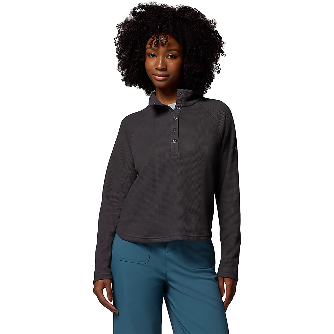 Columbia Holly Hideaway Waffle 1/2 Snap Pullover Womens S-XXL Casual Fleece Top