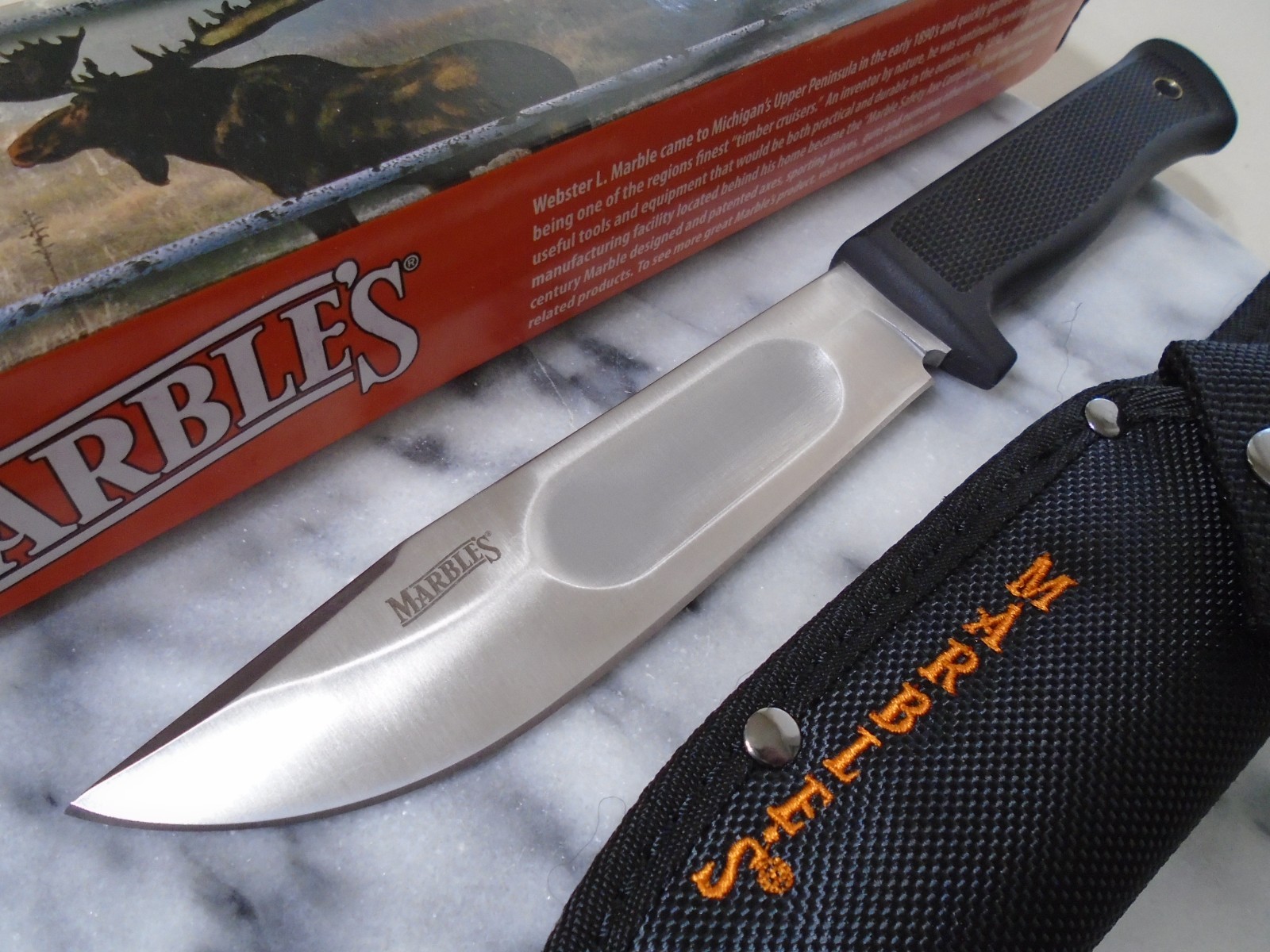 Marbles All Purpose Bowie Skinner Knife Full Tang Hunter Fixed Blade MR391 New Marbles All Purpose Bowie Skinner Knife Full Tang Hunter Fixed Blade MR391 New