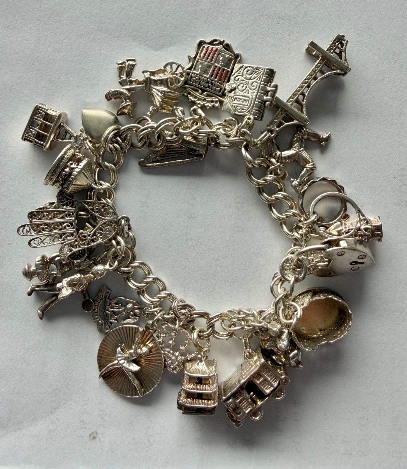 vintage sterling silver charm bracelet vintage sterling silver charm bracelet