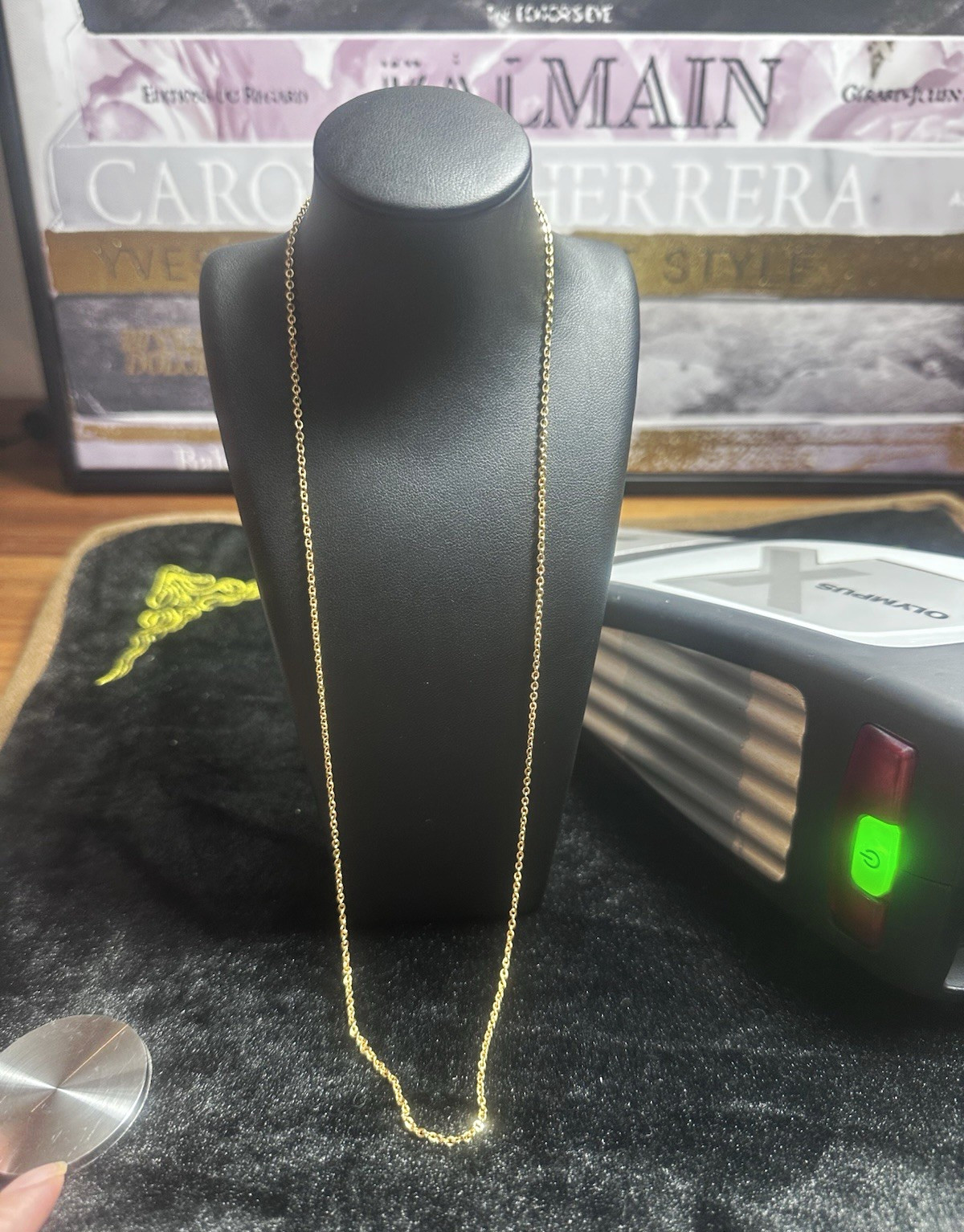 18K Yellow Gold Oval Link Chain Necklace 21.3” 2.8g Olympus XRF Tested